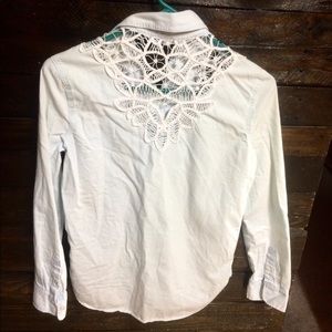 Light blue Aeropostale shirt.